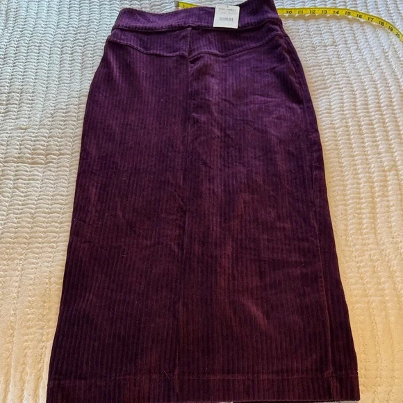 Free People Deep Purple Pencil Skirt - Picture 4 of 5